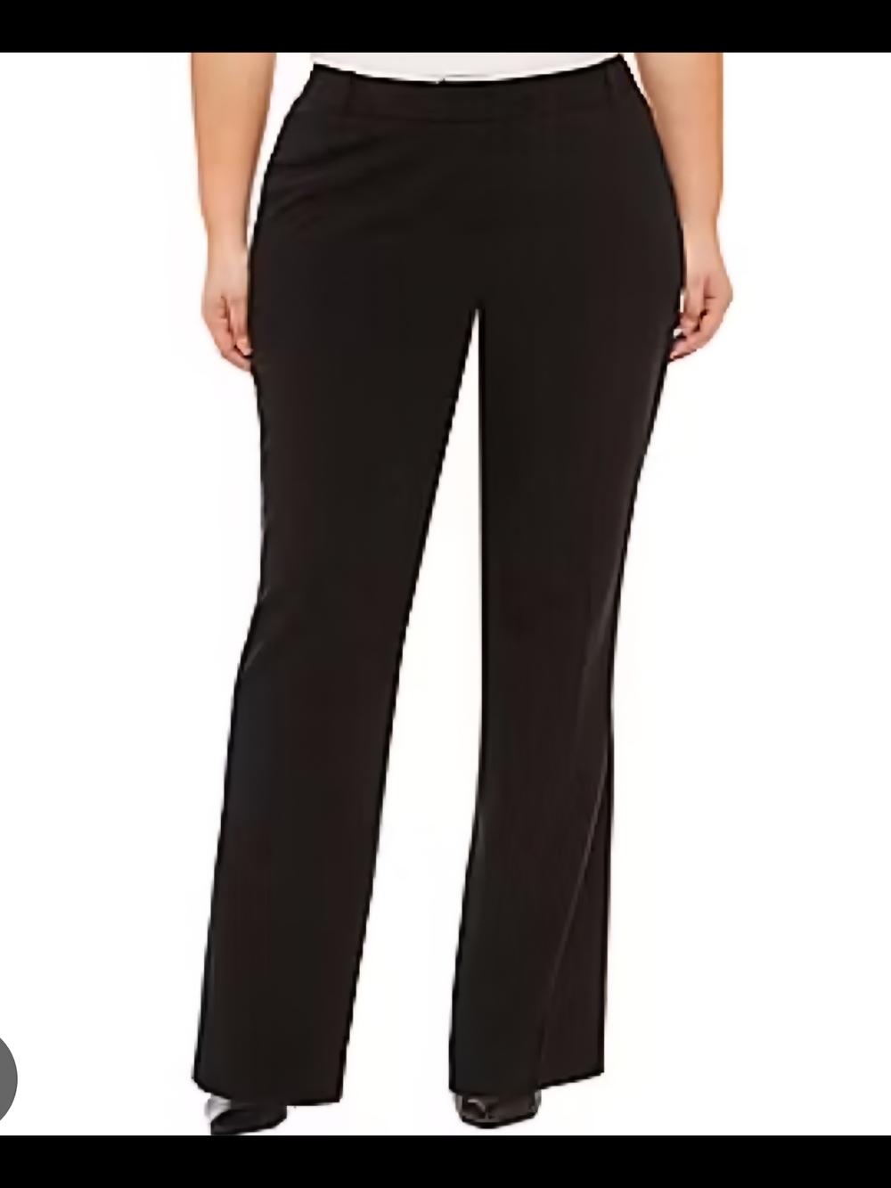 Worthington Curvy Fit Black Trousers, Sz 12‎ Petite.